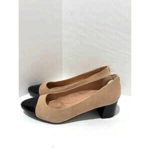 Cole Haan Shoes Women's The Go-To Block Heels Suede nude size 8.5